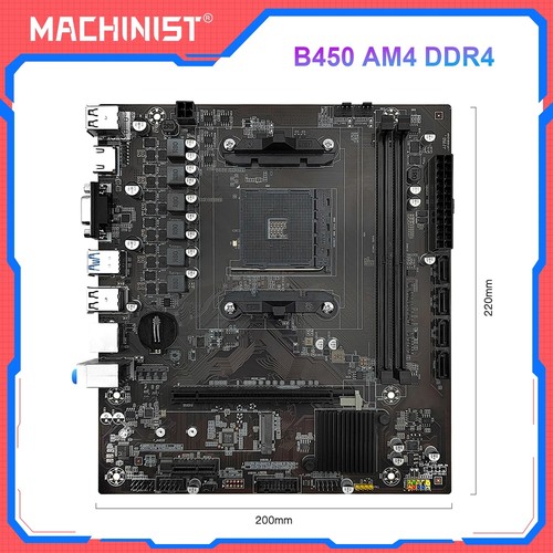Machinist b450 motherboard amd - b450,