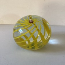 presse papier sulfure en verre pour collection /deco design fleur vintage