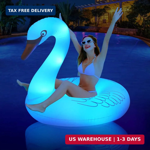 Adult inflatable swan - swan, pool