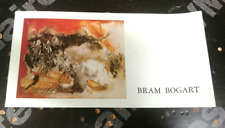 CARTON INVITATION EXPOSITION BRAM BOGART GALERIE PROTEE PARIS 1989