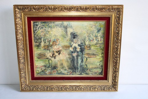 Huile sur toile signée parc - sur,