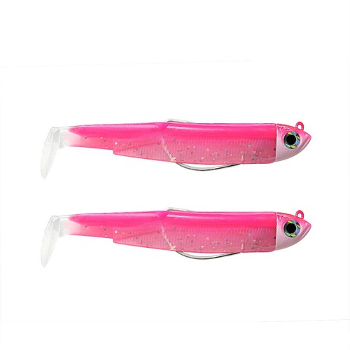 Fiiish black minnow - black, double