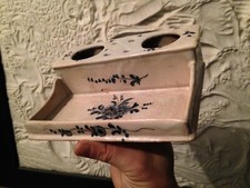 Bel encrier collection Nécessaire bureau écritoire faïence XIXème SUD ?