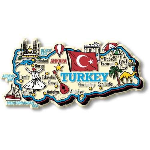 Turkey jumbo country magnet - jumbo, by
