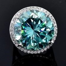 RARE BAGUE SOLITAIRE EN ARGENT