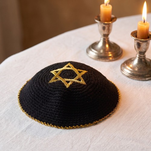 Kippa juive avec - , étoile