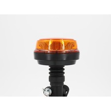 Gyrophare 8 LED - IP66 - Fixation flexible pour tige - 12/24V