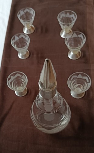 Service liqueur art déco - service,