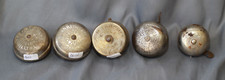 Lot de 5 sonnettes de vélo anciennes