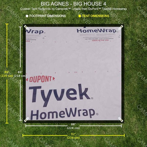 Tyvek footprint for the big - tyvek,