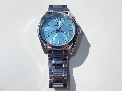 Festina light blue dial - light,