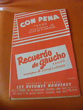 "Partition Con Pena Tango Eler & Leardée Recuerdo de Gaucho"