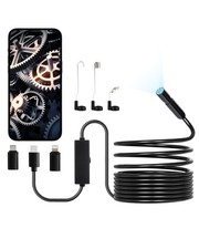 VEVOR Caméra Endoscopique HD 1920p Endoscope avec Câble 5 m pour Android et iOS