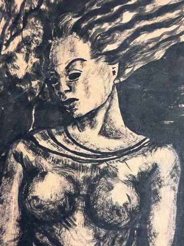 Tableau ancien expressionniste