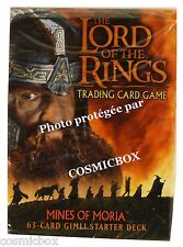 deck LORD of the RINGS starter MINES of MORIA dwarfs GIMLI 63 cards cartes NEW