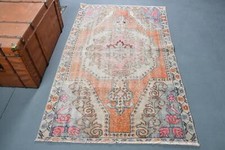 Tapis turc, tapis vintage, tapis marocain, tapis de 3,9 x 6,2 pieds, tapis de...