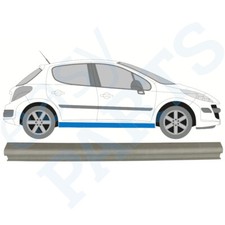 Peugeot 207 2006-2013 Tôle de Réparation de Seuil / Droite