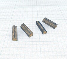 Cales de roues Aviation générique "type bois "- 1/72 (tous types d'avions)