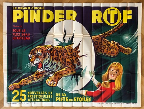 Affiche cirque pinder ortf - cirque,