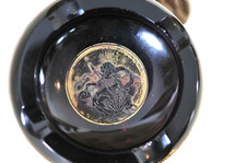 Antique cendrier  Moser signée cristal de Boheme