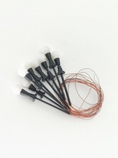 MODÉLISME FERROVIAIRE ÉCHELLE HO HUIT LAMPADAIRES 6V BOULE