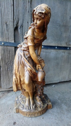 Ancienne statue plâtre - ancienne,