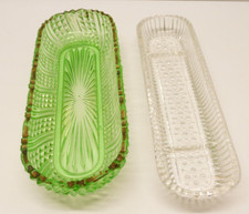 - PORTE PEIGNE & PORTE BROSSE ou Autre VERRE ANCIEN objets déco collection  D