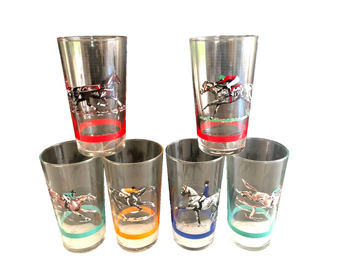Lot verres sérigraphié - de,