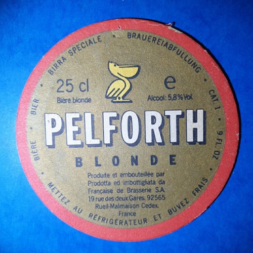 Sous bock pelforth - bock, bière