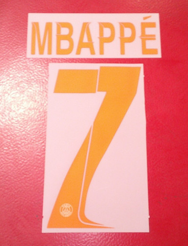Flocage officiel mbappe 7 - officiel, n°7