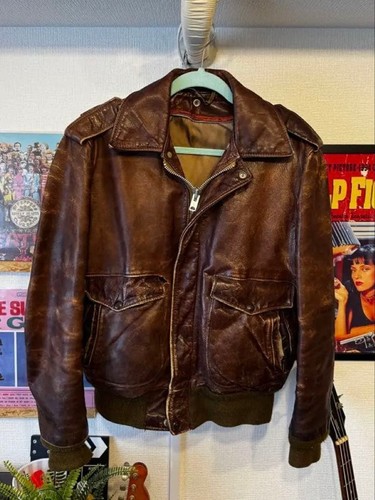 Schott leather flight jacket - schott,