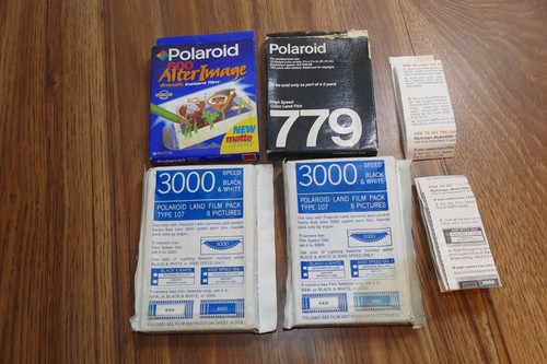 Lot polaroid film packs - of, 4
