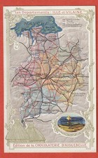 CPA -CHROMO -CHOCOLATERIE D'AIGUEBELLE - DEPARTEMENTS - ILLE ET VILAINE