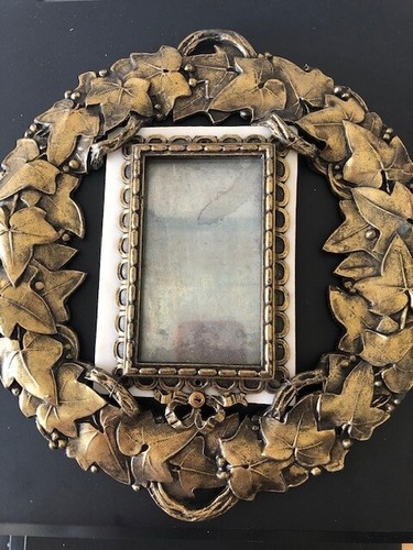 Ancien cadre cuivre et - en,