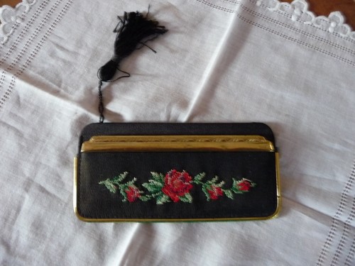 Vintage retro etui peigne - a,