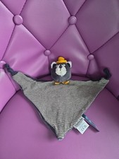 Doudou plat chat Ours gris