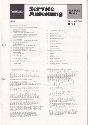 Manuel service pour grundig - service,