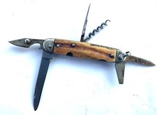 ANCIEN COUTEAU VERITABLE ISARINOX 6 ÉLÉMENTS CERF KNIFE MESSER COLTELLO CUCHILLO