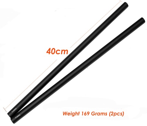 40cm 15mm rod support - 40cm, rail