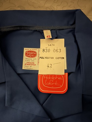 Blouse travail bleue - de,