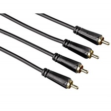 Hama 10m Câble Rca Audio Câble de Raccordement 2x Rca Stéréo Rca Hifi Rca