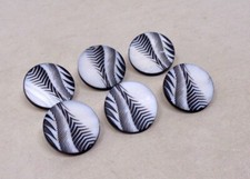 Lot de 6 Boutons vintage en