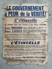 Ancienne affiche etincelle - affiche, l'etincelle