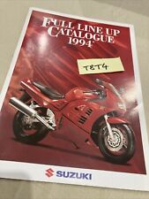 Suzuki 1994 moto GN250 RF900R GSXF VS DR GN125 RM LT50 etc prospectus catalogue