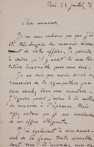 Emile zola lettre - emile,
