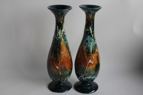 Paire vases céramique