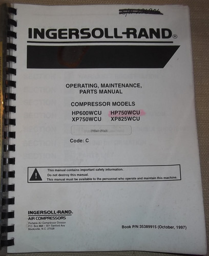 Ingersoll rand wcu - ingersoll,