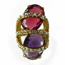 bague plaqué or rétro