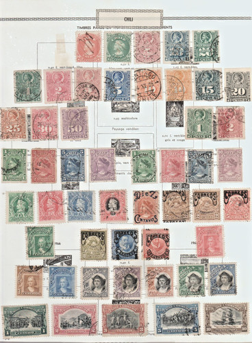 Ref 552 timbres chili lot - chili,
