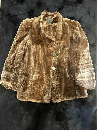 Veste vintage mouton doré